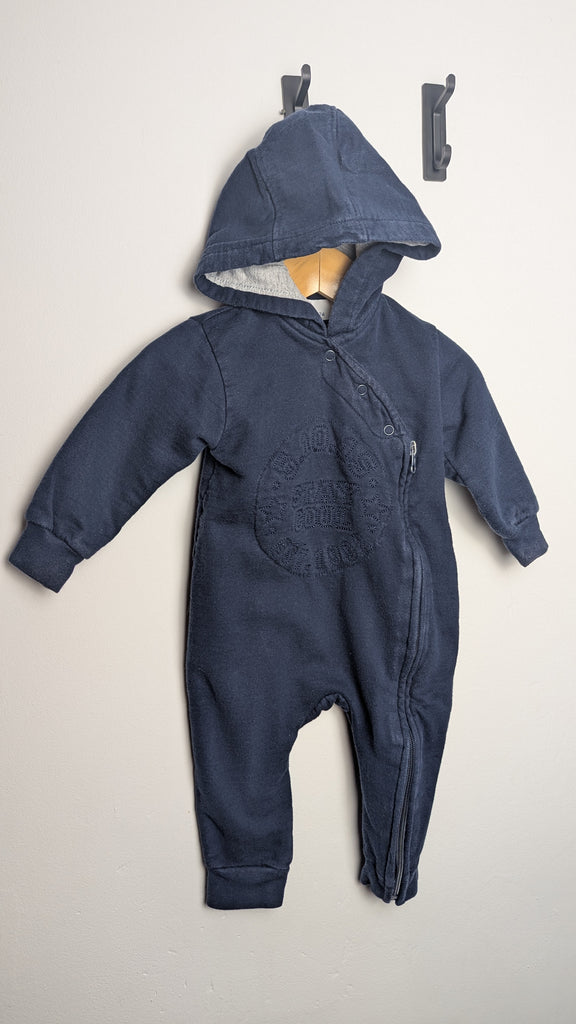 5.10.15 Navy Zip Romper - Boys 9-12 Months Little Ones Preloved Used, Preloved, Preworn & Second Hand Baby, Kids & Children's Clothing UK Online. Cheap affordable. Brands including Next, Joules, Nutmeg Morrisons, TU, F&F, H&M.