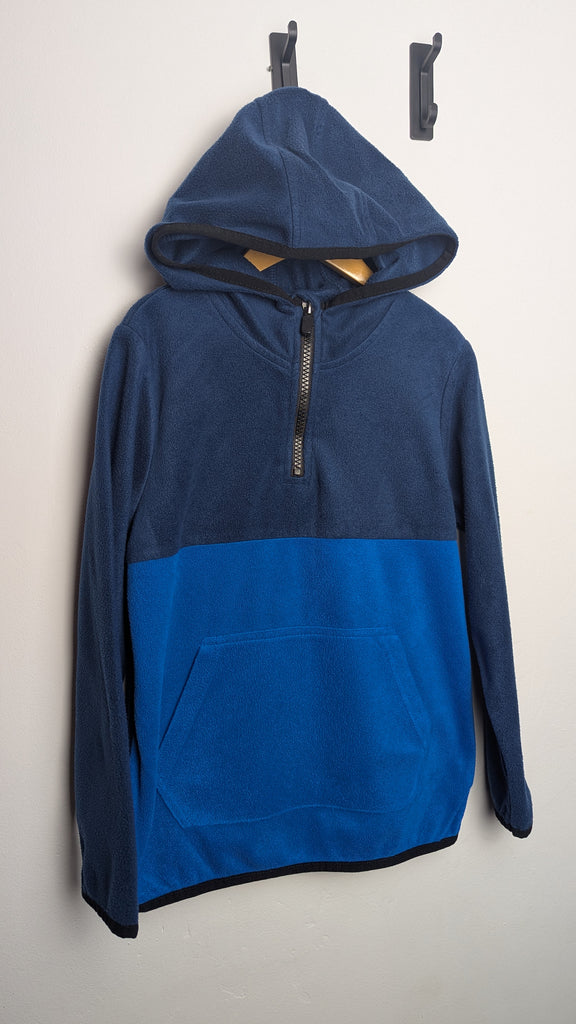 Glacier Point Blue & Navy Half-Zip Fleece - Boys 7 Years Little Ones Preloved Used, Preloved, Preworn & Second Hand Baby, Kids & Children's Clothing UK Online. Cheap affordable. Brands including Next, Joules, Nutmeg Morrisons, TU, F&F, H&M.