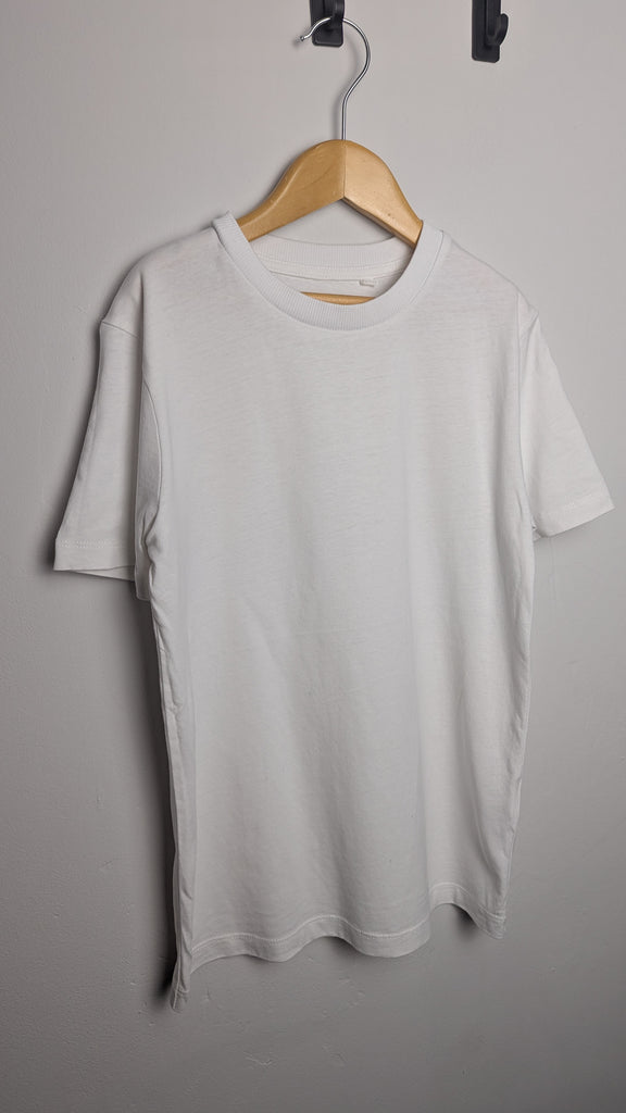 Next White Short Sleeve Top - Boys 8 Years Little Ones Preloved Used, Preloved, Preworn & Second Hand Baby, Kids & Children's Clothing UK Online. Cheap affordable. Brands including Next, Joules, Nutmeg Morrisons, TU, F&F, H&M.