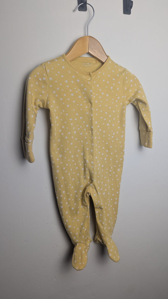 Next Yellow Star Sleepsuit - Baby Girls 3-6 Months Little Ones Preloved Used, Preloved, Preworn & Second Hand Baby, Kids & Children's Clothing UK Online. Cheap affordable. Brands including Next, Joules, Nutmeg Morrisons, TU, F&F, H&M.