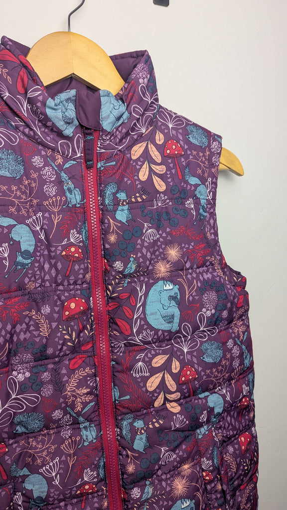 FatFace Purple Floral Reversible Body Warmer - Girls 12-13 Years Little Ones Preloved Used, Preloved, Preworn & Second Hand Baby, Kids & Children's Clothing UK Online. Cheap affordable. Brands including Next, Joules, Nutmeg Morrisons, TU, F&F, H&M.