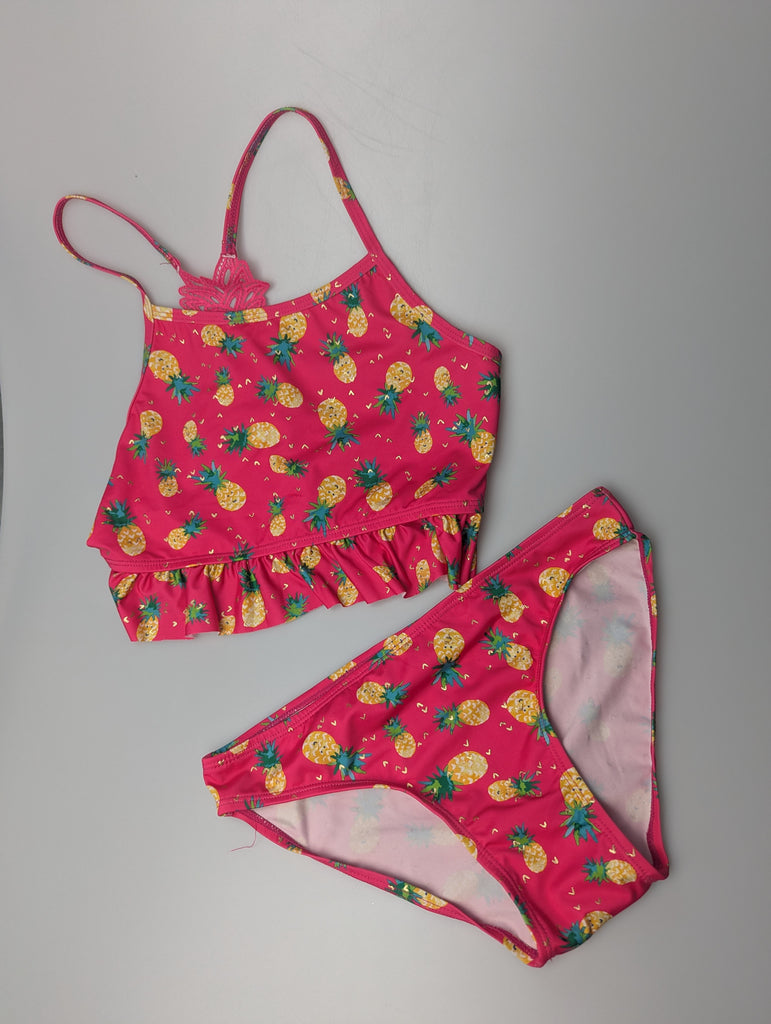 Monsoon Pink Pineapple Bikini - Girls 12-13 Years Little Ones Preloved Used, Preloved, Preworn Baby, Girls & Boys Clothes. Kids & Children's second hand Clothing UK Online. Cheap affordable. Brands including Next, Joules, Nutmeg Morrisons, TU, F&F, H&M.