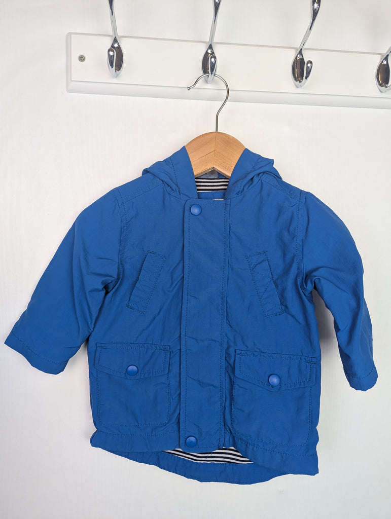 George Blue Jacket - Boys 3-6 Months Little Ones Preloved Used, Preloved, Preworn Baby, Girls & Boys Clothes. Kids & Children's second hand Clothing UK Online. Cheap affordable. Brands including Next, Joules, Nutmeg Morrisons, TU, F&F, H&M.