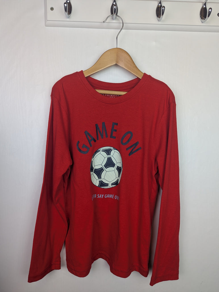 Primark 'Game On' Pyjama Top - Boys 6-7 Years Little Ones Preloved Used, Preloved, Preworn Baby, Girls & Boys Clothes. Kids & Children's second hand Clothing UK Online. Cheap affordable. Brands including Next, Joules, Nutmeg Morrisons, TU, F&F, H&M.