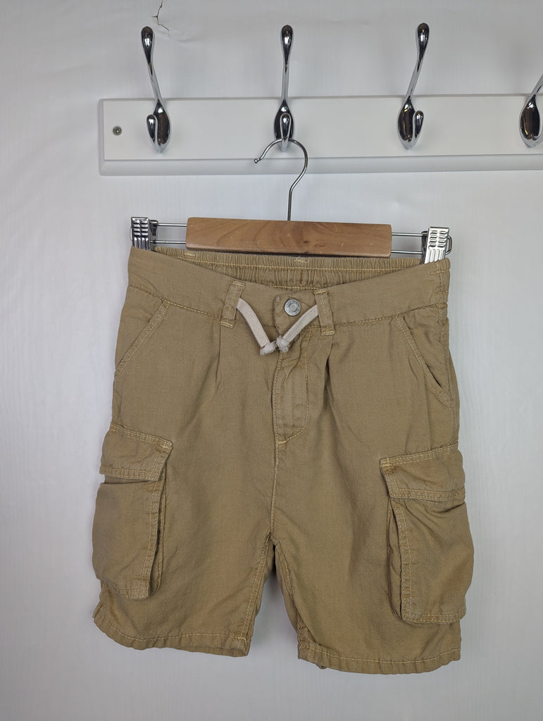 Zara Linen Mix Shorts - Boys 4-5 Years Little Ones Preloved Used, Preloved, Preworn Baby, Girls & Boys Clothes. Kids & Children's second hand Clothing UK Online. Cheap affordable. Brands including Next, Joules, Nutmeg Morrisons, TU, F&F, H&M.