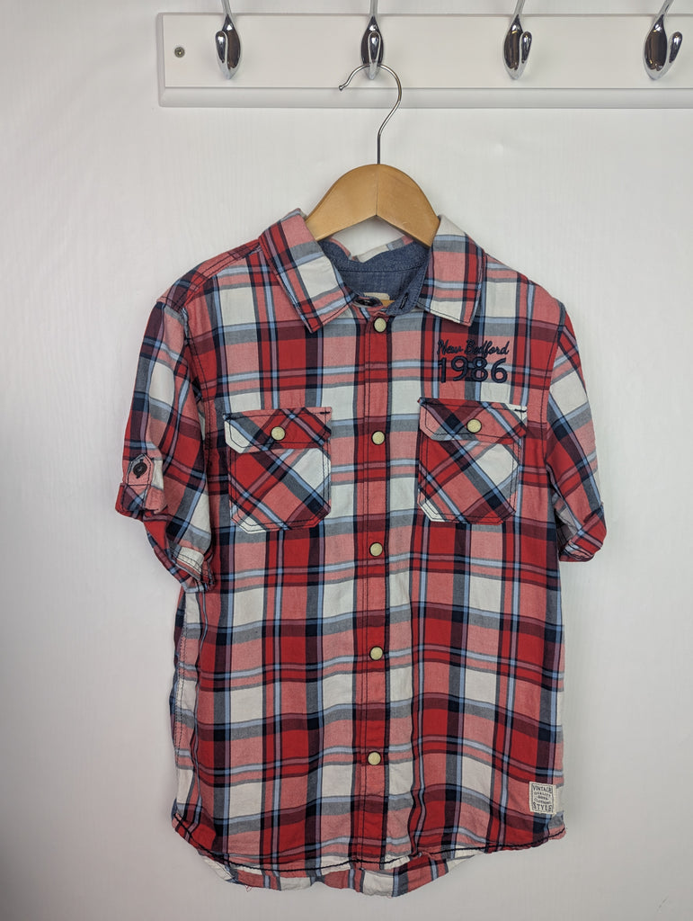 H&M Red Plaid Shirt - Boys 7-8 Years Little Ones Preloved Used, Preloved, Preworn Baby, Girls & Boys Clothes. Kids & Children's second hand Clothing UK Online. Cheap affordable. Brands including Next, Joules, Nutmeg Morrisons, TU, F&F, H&M.