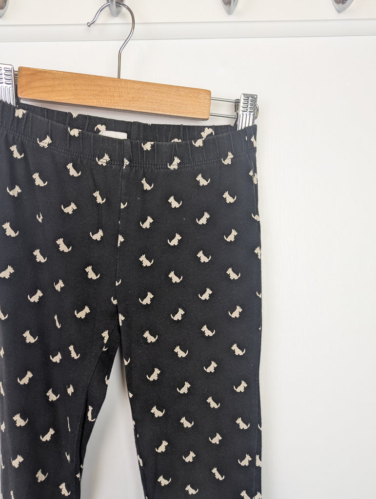 Gap Black Scotty Dog Leggings - Girls 6-7 Years Little Ones Preloved Used, Preloved, Preworn Baby, Girls & Boys Clothes. Kids & Children's second hand Clothing UK Online. Cheap affordable. Brands including Next, Joules, Nutmeg Morrisons, TU, F&F, H&M.