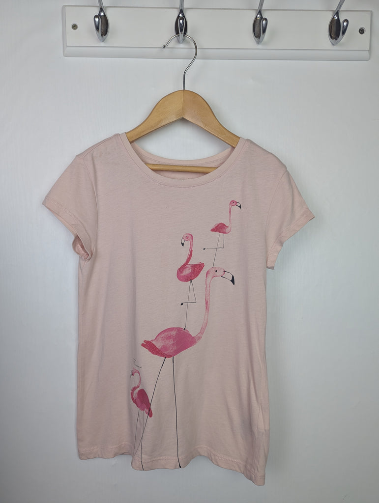 Gap Pink Flamingo Top - Girls 6-7 Years Little Ones Preloved Used, Preloved, Preworn Baby, Girls & Boys Clothes. Kids & Children's second hand Clothing UK Online. Cheap affordable. Brands including Next, Joules, Nutmeg Morrisons, TU, F&F, H&M.