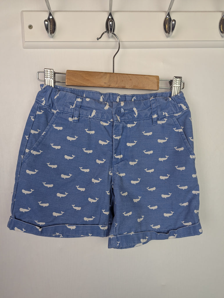 Gap Blue Whale Shorts - Girls 7 Years Little Ones Preloved Used, Preloved, Preworn Baby, Girls & Boys Clothes. Kids & Children's second hand Clothing UK Online. Cheap affordable. Brands including Next, Joules, Nutmeg Morrisons, TU, F&F, H&M.