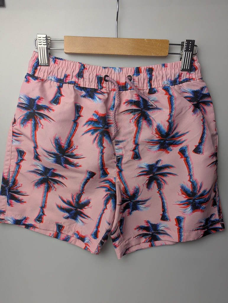 Next Pink Palm Tree Swim Shorts - Boys 10 Years Little Ones Preloved Used, Preloved, Preworn Baby, Girls & Boys Clothes. Kids & Children's second hand Clothing UK Online. Cheap affordable. Brands including Next, Joules, Nutmeg Morrisons, TU, F&F, H&M.