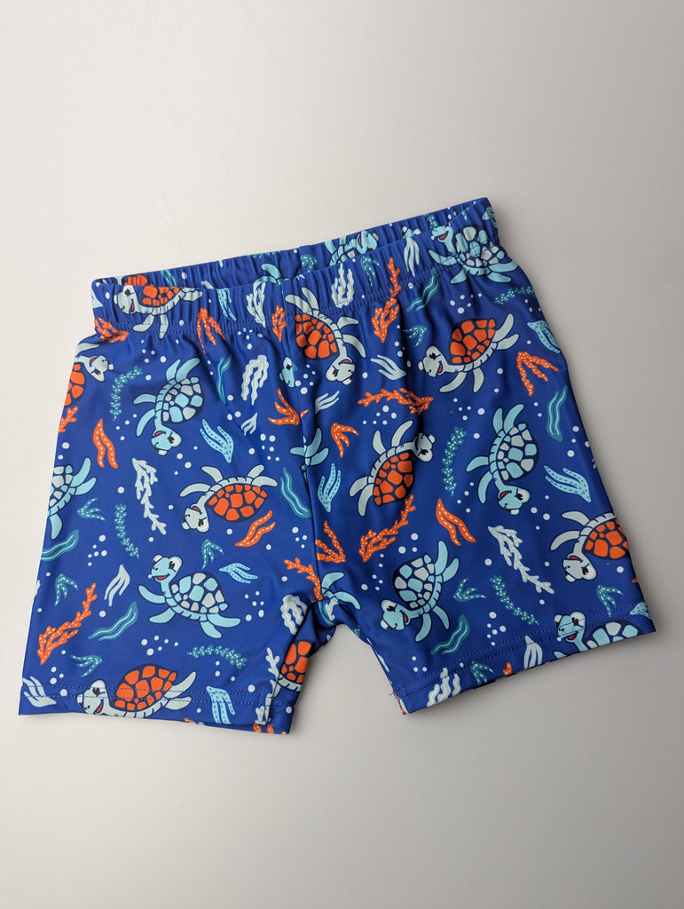 B&M Sea Turtle Swim Shorts -Boys 3-4 Years Little Ones Preloved Used, Preloved, Preworn Baby, Girls & Boys Clothes. Kids & Children's second hand Clothing UK Online. Cheap affordable. Brands including Next, Joules, Nutmeg Morrisons, TU, F&F, H&M.