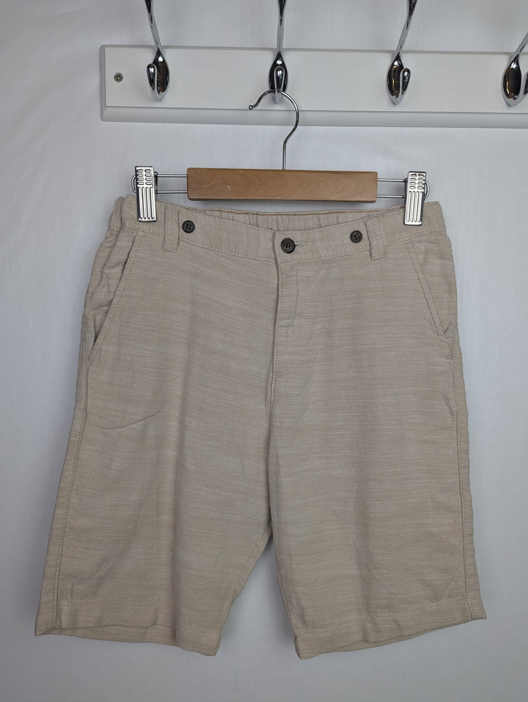 H&M Beige 100% Cotton Shorts - Boys 9-10 Years Little Ones Preloved Used, Preloved, Preworn Baby, Girls & Boys Clothes. Kids & Children's second hand Clothing UK Online. Cheap affordable. Brands including Next, Joules, Nutmeg Morrisons, TU, F&F, H&M.