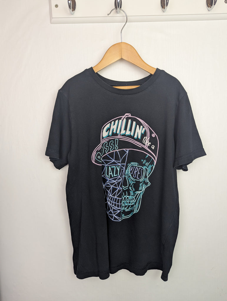 George Skull Short Sleeve Top - Boys 9-10 Years Little Ones Preloved Used, Preloved, Preworn Baby, Girls & Boys Clothes. Kids & Children's second hand Clothing UK Online. Cheap affordable. Brands including Next, Joules, Nutmeg Morrisons, TU, F&F, H&M.