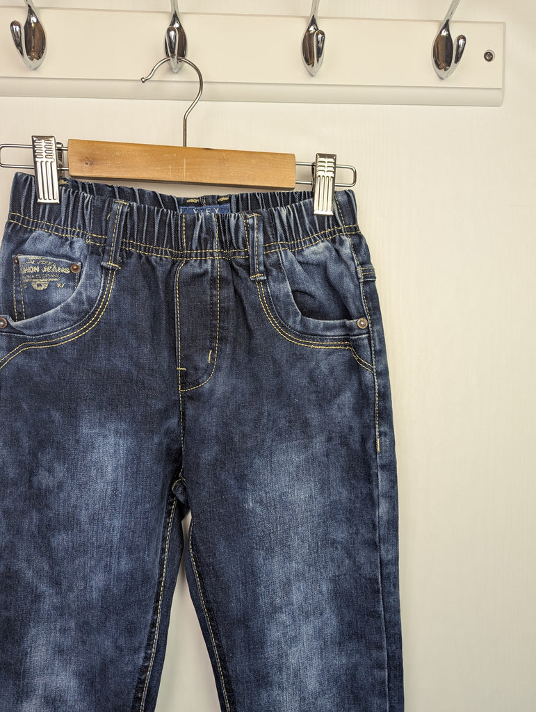 Unbranded Mottled Denim Jeggings - Boys 10 Years Little Ones Preloved Used, Preloved, Preworn Baby, Girls & Boys Clothes. Kids & Children's second hand Clothing UK Online. Cheap affordable. Brands including Next, Joules, Nutmeg Morrisons, TU, F&F, H&M.