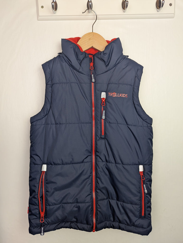 TrollKids Navy Body Warmer - Boys 11-12 Years Little Ones Preloved Used, Preloved, Preworn Baby, Girls & Boys Clothes. Kids & Children's second hand Clothing UK Online. Cheap affordable. Brands including Next, Joules, Nutmeg Morrisons, TU, F&F, H&M.