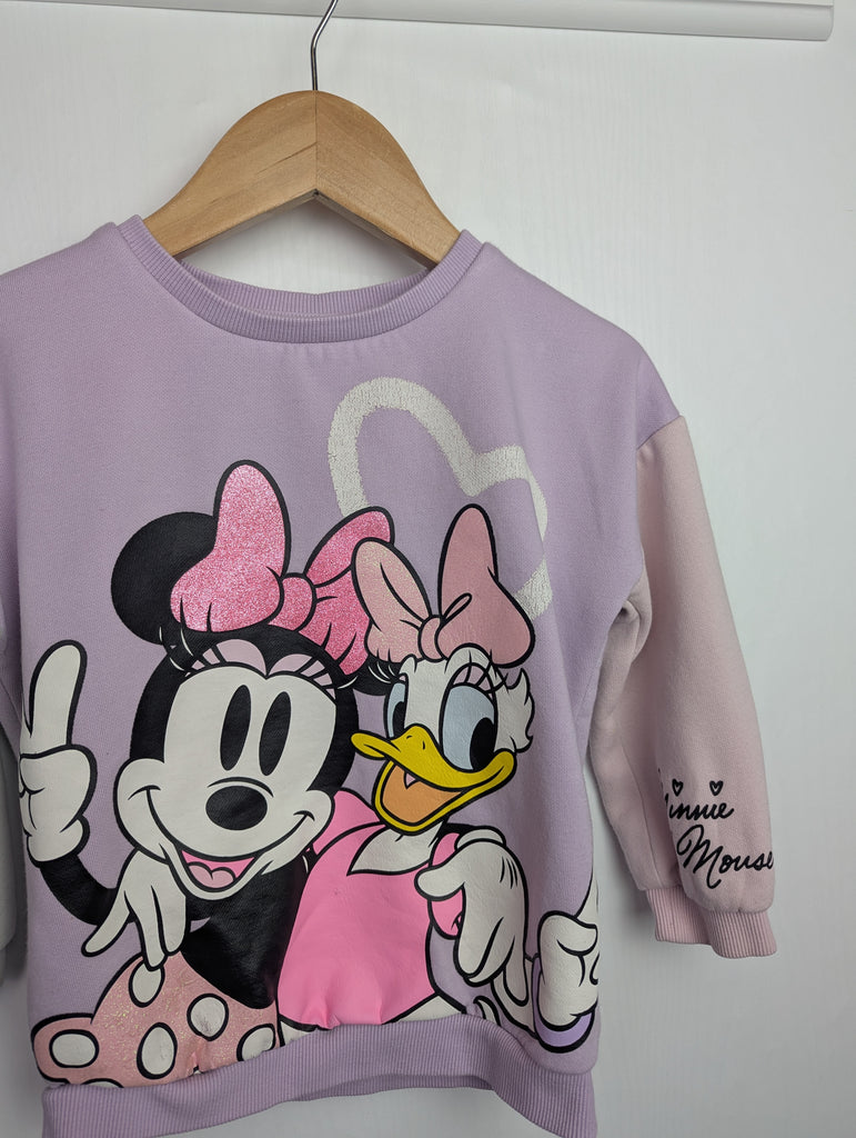 F&F Disney Minnie Jumper - Girls 3-4 Years Little Ones Preloved Used, Preloved, Preworn Baby, Girls & Boys Clothes. Kids & Children's second hand Clothing UK Online. Cheap affordable. Brands including Next, Joules, Nutmeg Morrisons, TU, F&F, H&M.