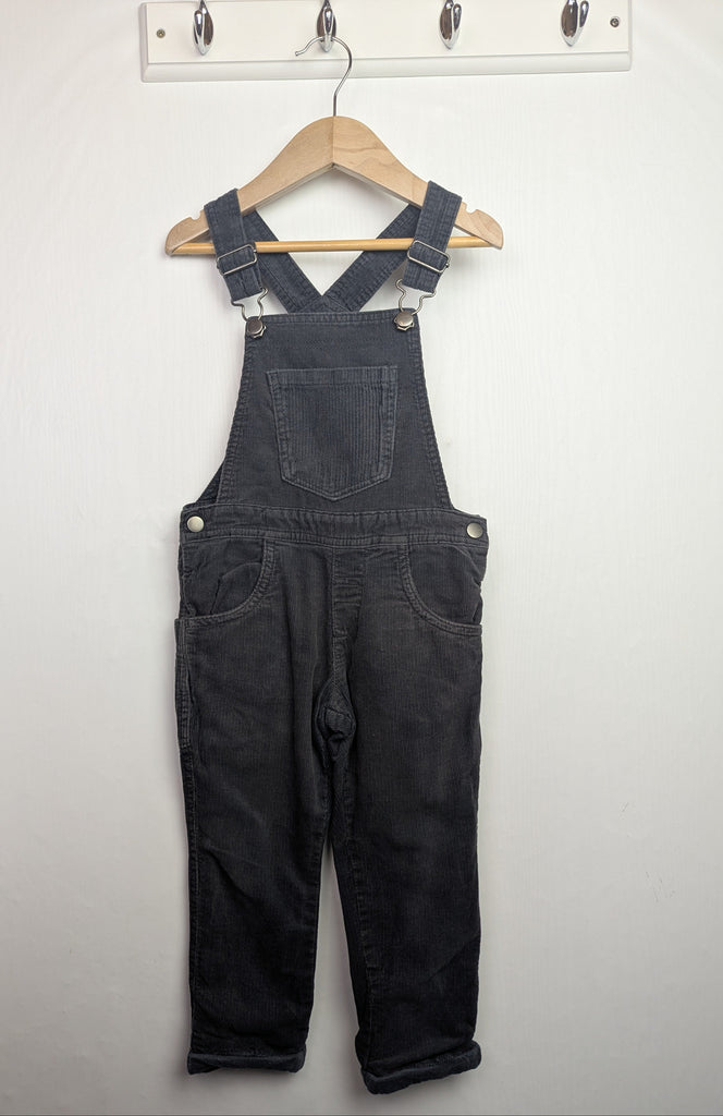 Nutmeg Grey Cord Dungarees - Unisex 2-3 Years Little Ones Preloved Used, Preloved, Preworn Baby, Girls & Boys Clothes. Kids & Children's second hand Clothing UK Online. Cheap affordable. Brands including Next, Joules, Nutmeg Morrisons, TU, F&F, H&M.