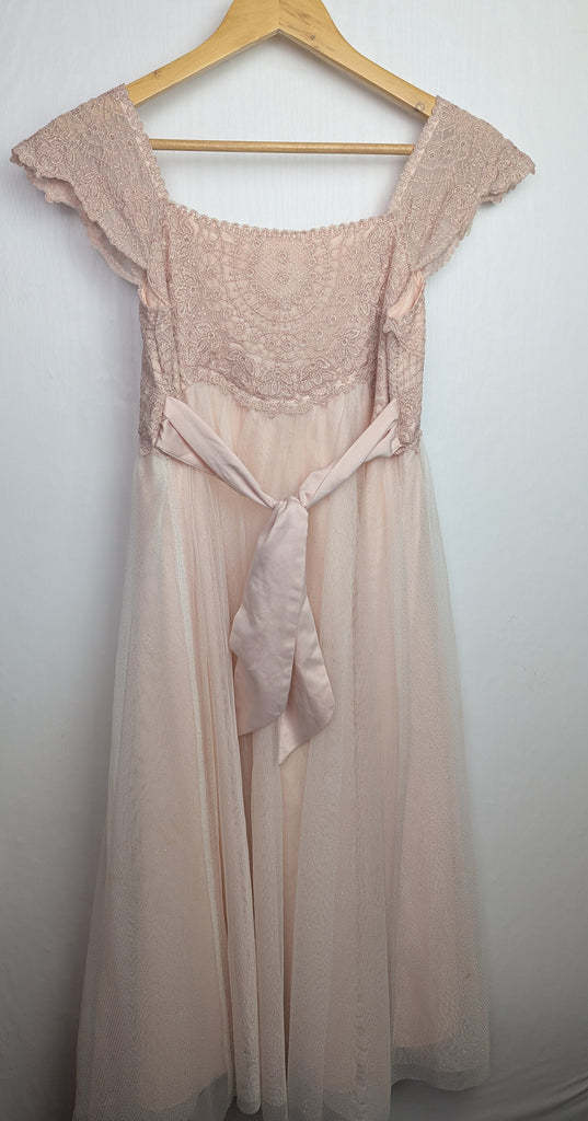 Monsoon Pink & Gold Bridesmaid Dress - Girls 12-13 Years Little Ones Preloved Used, Preloved, Preworn Baby, Girls & Boys Clothes. Kids & Children's second hand Clothing UK Online. Cheap affordable. Brands including Next, Joules, Nutmeg Morrisons, TU, F&F, H&M.