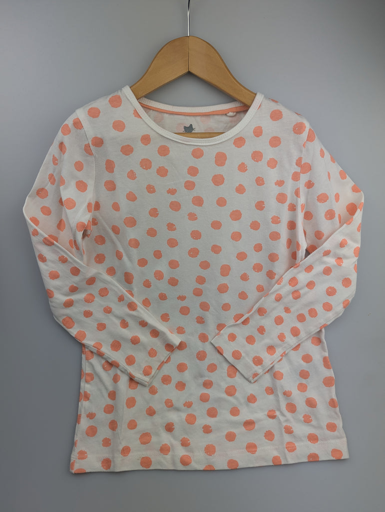 Lupilu Apricot Spots Top - Girls 4-6 Years Little Ones Preloved Used, Preloved, Preworn Baby, Girls & Boys Clothes. Kids & Children's second hand Clothing UK Online. Cheap affordable. Brands including Next, Joules, Nutmeg Morrisons, TU, F&F, H&M.