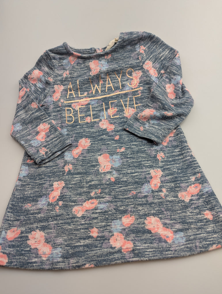 Primark Floral Jumper Dress - Girls 12-18 Months Little Ones Preloved Used, Preloved, Preworn Baby, Girls & Boys Clothes. Kids & Children's second hand Clothing UK Online. Cheap affordable. Brands including Next, Joules, Nutmeg Morrisons, TU, F&F, H&M.