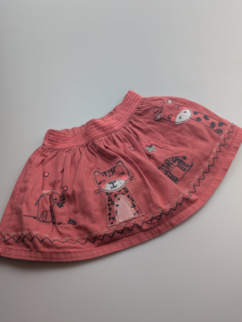 TU Coral Zoo Animals Skirt - Girls 9-12 Months Little Ones Preloved Used, Preloved, Preworn Baby, Girls & Boys Clothes. Kids & Children's second hand Clothing UK Online. Cheap affordable. Brands including Next, Joules, Nutmeg Morrisons, TU, F&F, H&M.