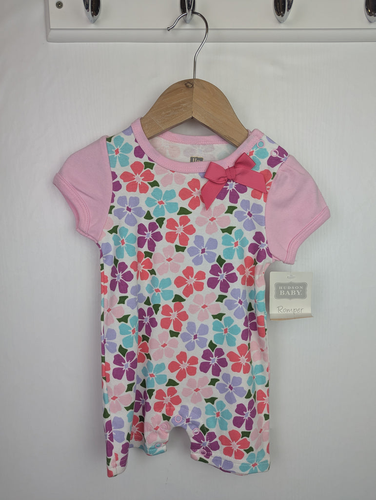 NWT's Hudson Baby Floral Romper - Baby Girls 3-6 Months Little Ones Preloved Second Hand Baby, Girls & Boys Clothes. UK Postage