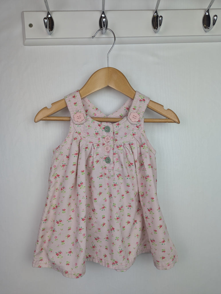 Next Pink Floral Cord Dress - Baby Girls 3-6 Months Little Ones Preloved Second Hand Baby, Girls & Boys Clothes. UK Postage