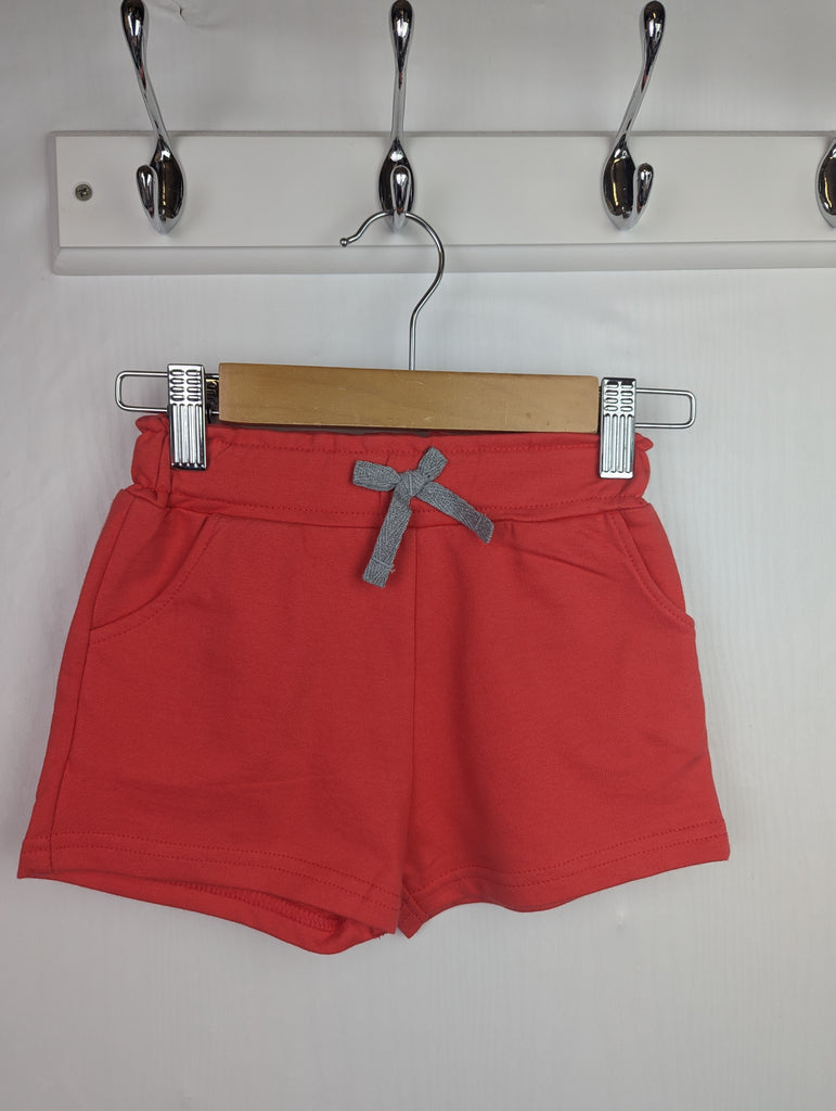 CRAFTED Red/Pink Shorts - Girls 2-3 Years Little Ones Preloved Second Hand Baby, Girls & Boys Clothes. UK Postage