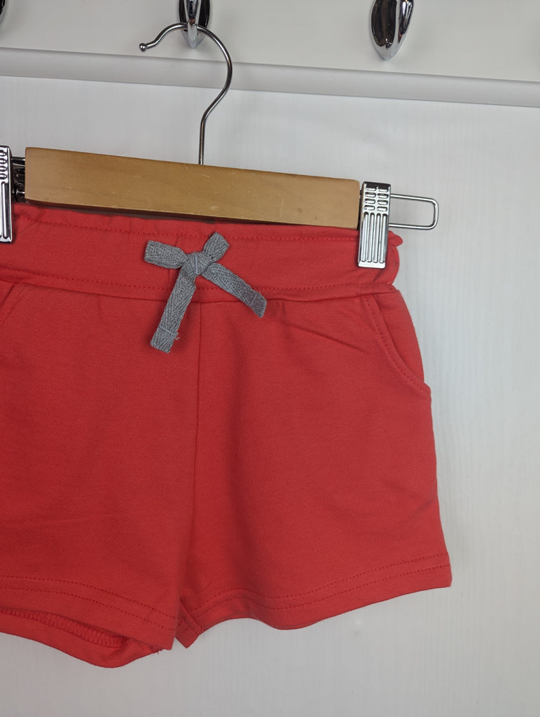 CRAFTED Red/Pink Shorts - Girls 2-3 Years Little Ones Preloved Second Hand Baby, Girls & Boys Clothes. UK Postage