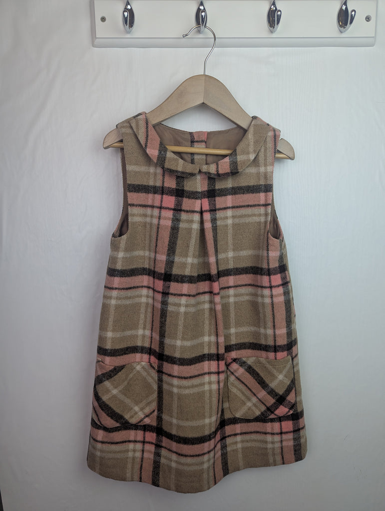 Nutmeg Checked Dress - Girls 5-6 Years Little Ones Preloved Second Hand Baby, Girls & Boys Clothes. UK Postage