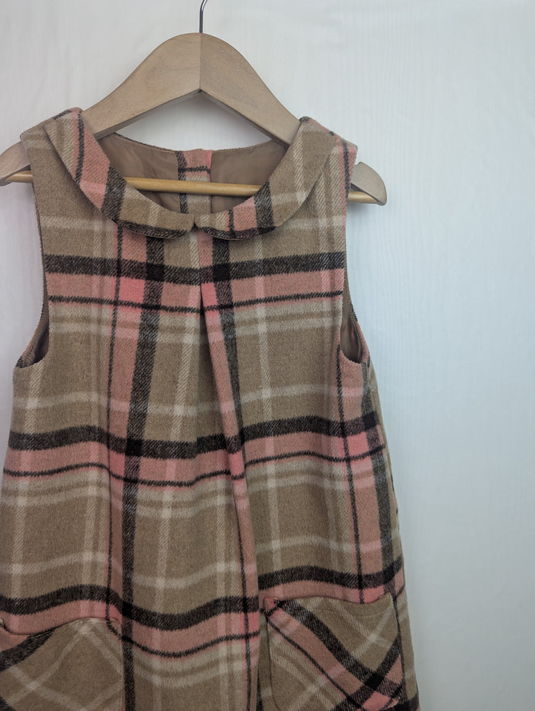 Nutmeg Checked Dress - Girls 5-6 Years Little Ones Preloved Second Hand Baby, Girls & Boys Clothes. UK Postage