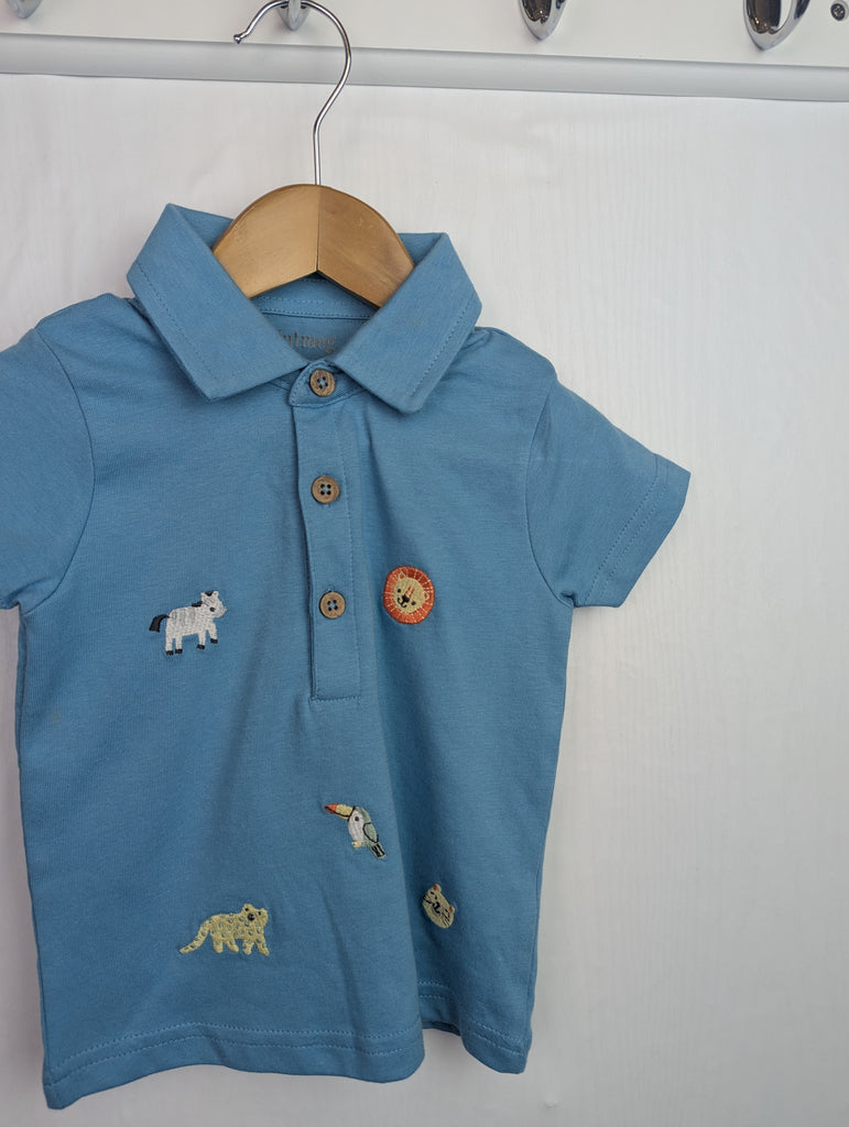 Nutmeg Animal Top - Boys 9-12 Months Little Ones Preloved Second Hand Baby, Girls & Boys Clothes. UK Postage
