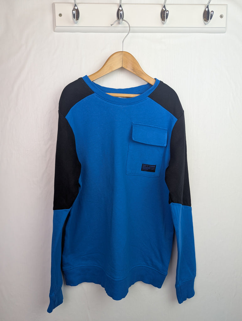 V by Very Blue Jumper - Boys 11 Years Little Ones Preloved Second Hand Baby, Girls & Boys Clothes. UK Postage