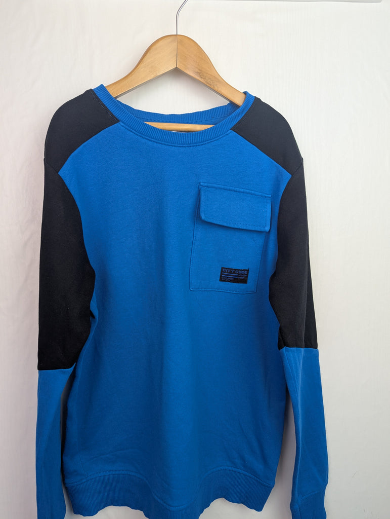 V by Very Blue Jumper - Boys 11 Years Little Ones Preloved Second Hand Baby, Girls & Boys Clothes. UK Postage