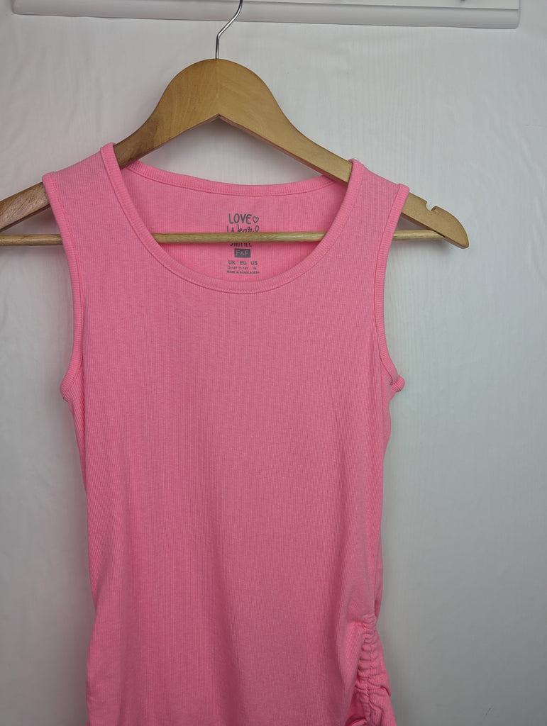 NWOT's F&F Pink Ribbed Top - Girls 13-14 Years Little Ones Preloved Second Hand Baby, Girls & Boys Clothes. UK Postage