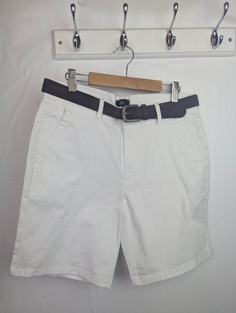 NWOT's White Denim Shorts - Mens size 28'' Little Ones Preloved Second Hand Baby, Girls & Boys Clothes. UK Postage