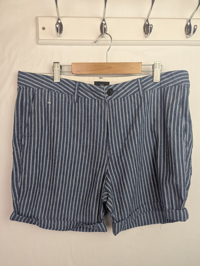 NWOT's River Island Linen & Cotton Shorts - Mens Size 34'' Little Ones Preloved Second Hand Baby, Girls & Boys Clothes. UK Postage