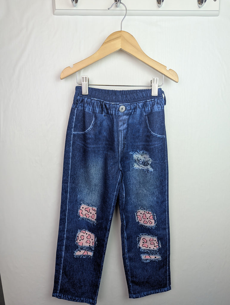 Shein Printed Trousers - Girls 5 Years Little Ones Preloved Second Hand Baby, Girls & Boys Clothes. UK Postage
