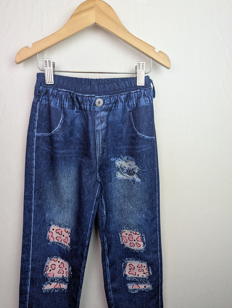 Shein Printed Trousers - Girls 5 Years Little Ones Preloved Second Hand Baby, Girls & Boys Clothes. UK Postage