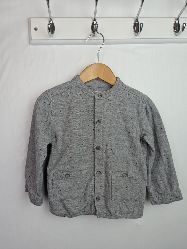 Mamas & Papas Grey Shirt - Boys 2-3 Years Little Ones Preloved Second Hand Baby, Girls & Boys Clothes. UK Postage