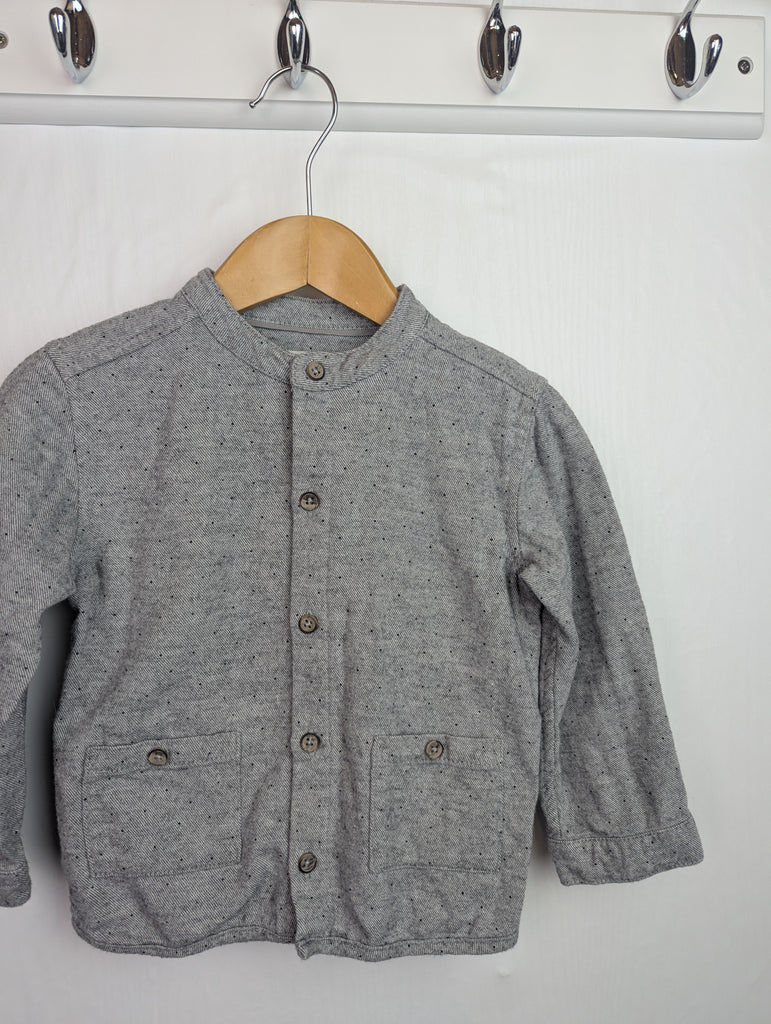 Mamas & Papas Grey Shirt - Boys 2-3 Years Little Ones Preloved Second Hand Baby, Girls & Boys Clothes. UK Postage
