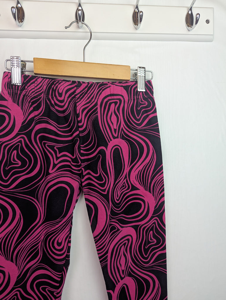 Pep & Co Pink Swirl Leggings - Girls 11 Years Little Ones Preloved Second Hand Baby, Girls & Boys Clothes. UK Postage