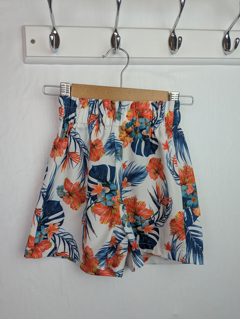 Sheun Floral Shorts - Girls 6-7 Years Little Ones Preloved Second Hand Baby, Girls & Boys Clothes. UK Postage
