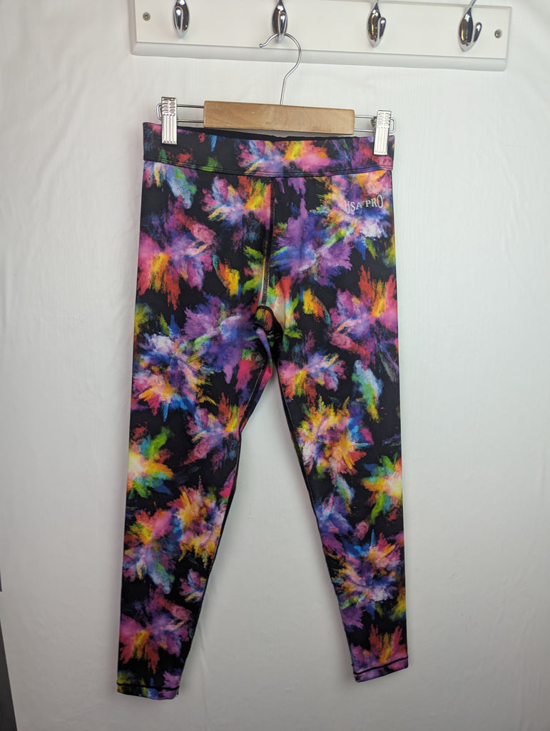 USA Pro Multi Gym Leggings - Girls 11-12 Years Little Ones Preloved Second Hand Baby, Girls & Boys Clothes. UK Postage