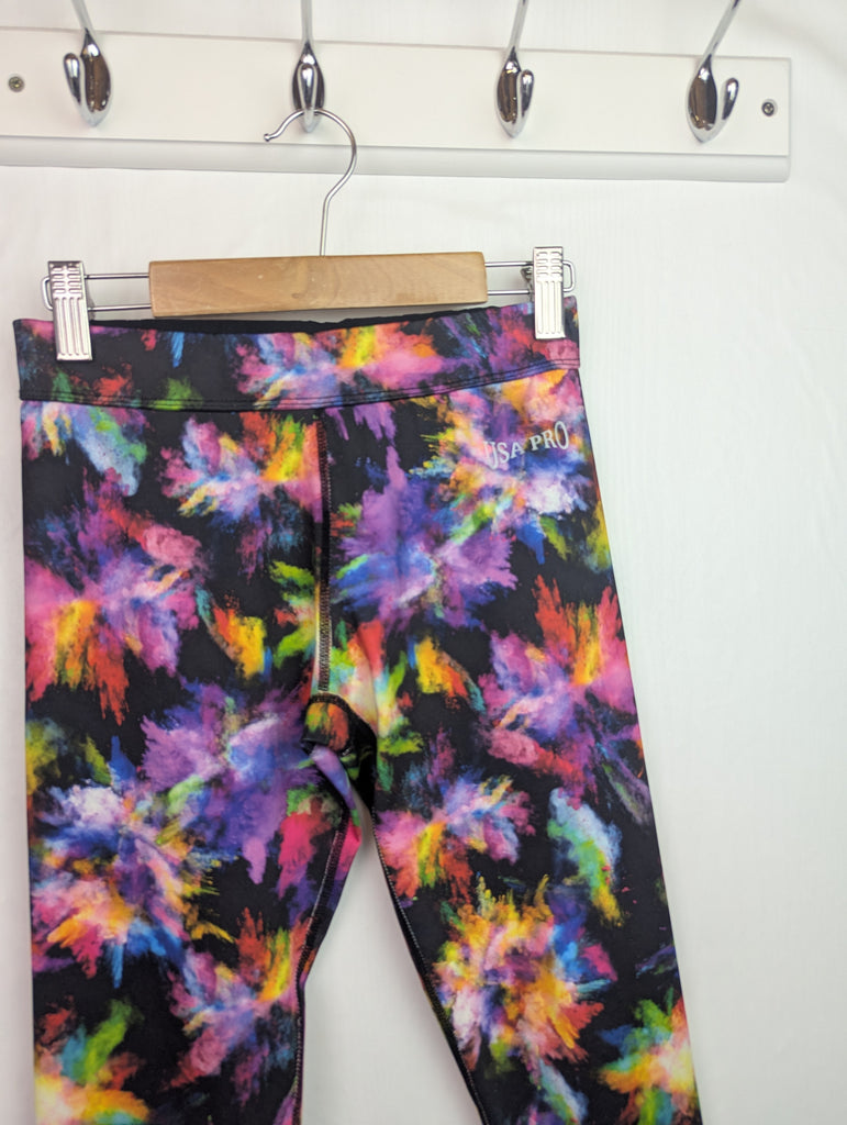USA Pro Multi Gym Leggings - Girls 11-12 Years Little Ones Preloved Second Hand Baby, Girls & Boys Clothes. UK Postage