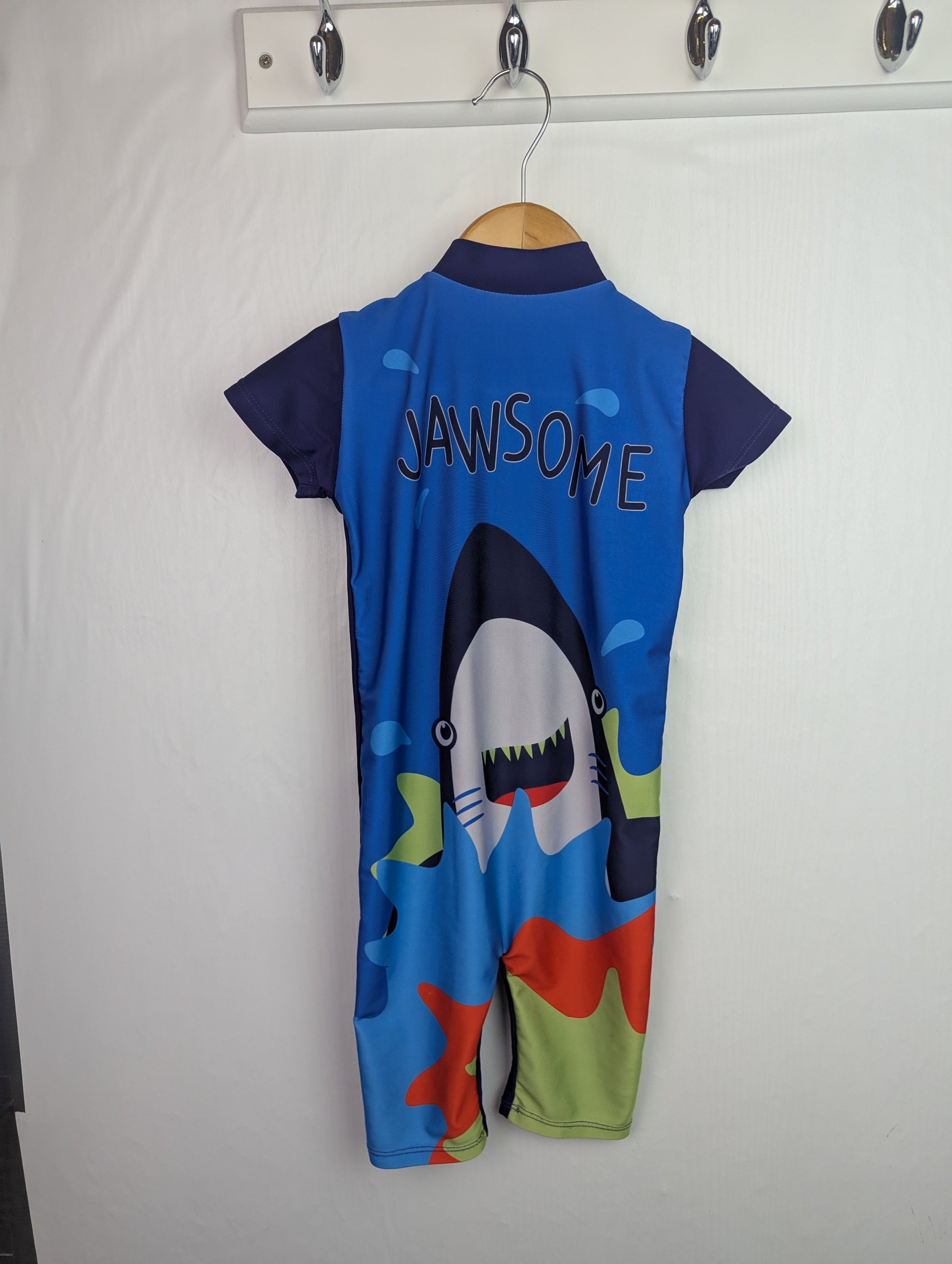 B&M Shark Swimsuit - Boys 18-24 Months Little Ones Preloved. Preloved Kids & Children’s Gently Used Clothing. Second Hand Baby, Girls & Boys Clothes. UK Postage