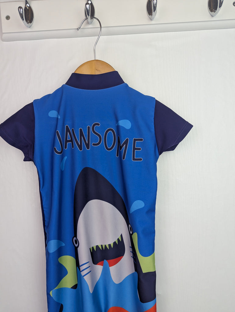 B&M Shark Swimsuit - Boys 18-24 Months Little Ones Preloved Second Hand Baby, Girls & Boys Clothes. UK Postage