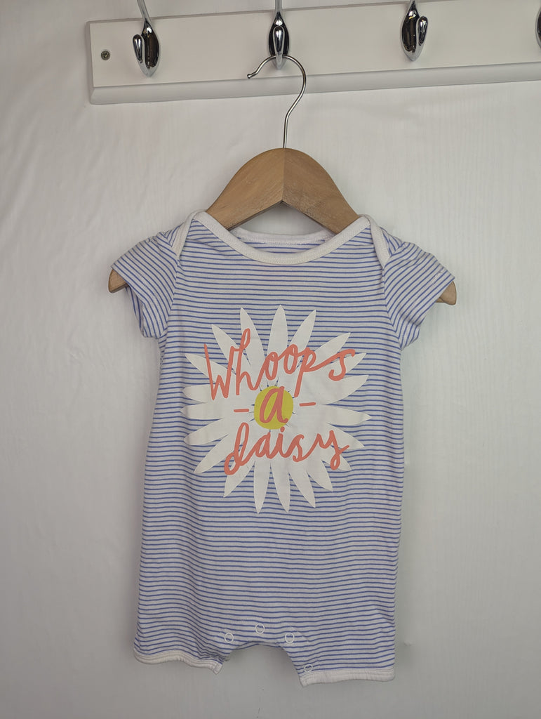 Joules Striped Daisy Romper - Girls 3-6 Months Little Ones Preloved Second Hand Baby, Girls & Boys Clothes. UK Postage