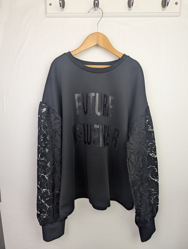 NWOT's River Island Black Jumper - Girls 11-12 Years Little Ones Preloved Second Hand Baby, Girls & Boys Clothes. UK Postage