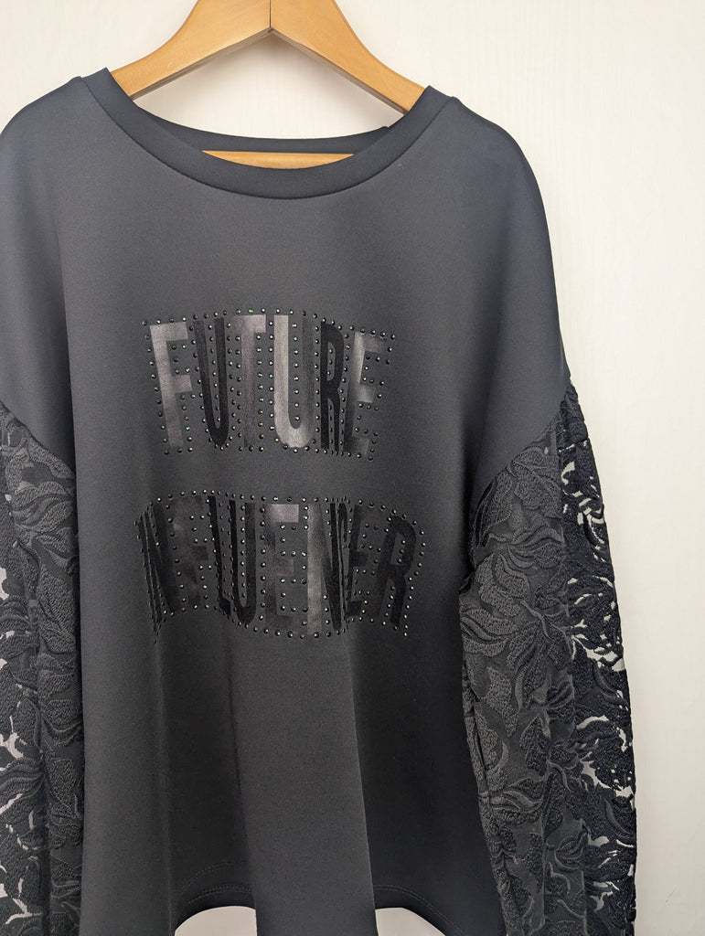 NWOT's River Island Black Jumper - Girls 11-12 Years Little Ones Preloved Second Hand Baby, Girls & Boys Clothes. UK Postage